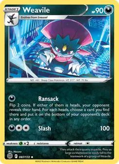 Weavile (Brilliant Stars #087)