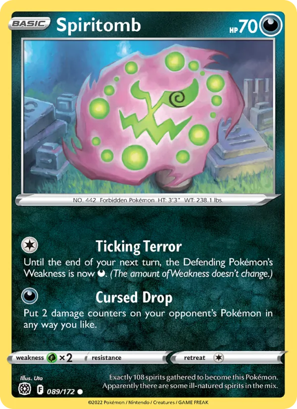 Spiritomb — Brilliant Stars #089 (Pokémon TCG card)