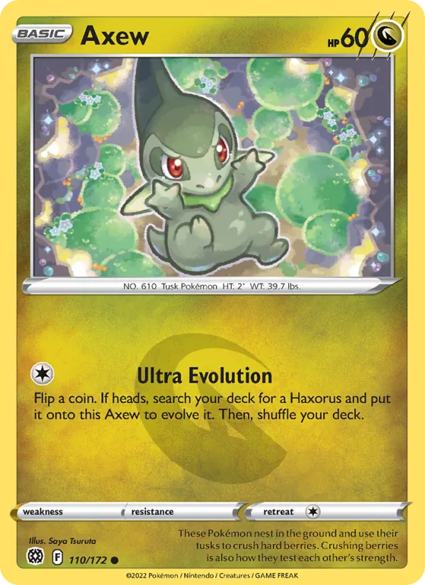 Axew — Brilliant Stars #110 (Pokémon TCG card)