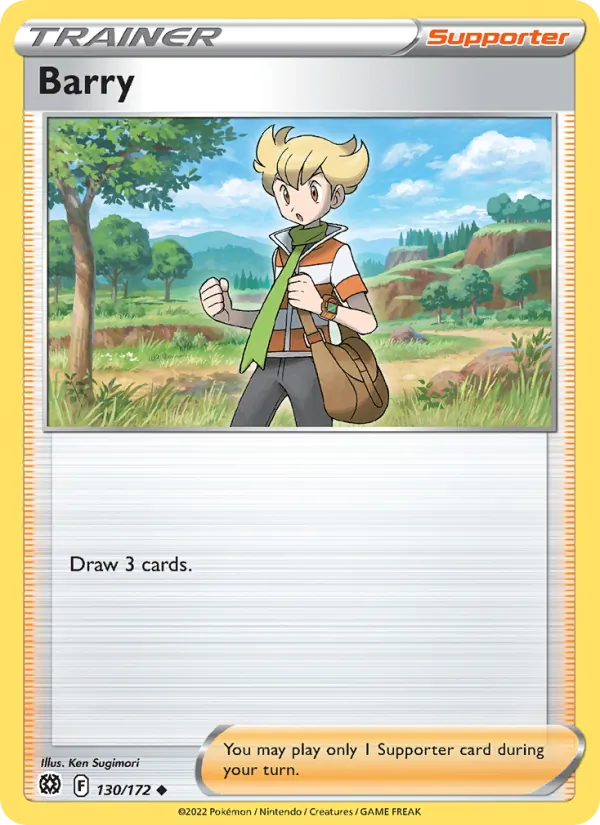 Barry — Brilliant Stars #130 (Pokémon TCG card)