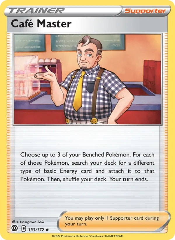 Café Master — Brilliant Stars #133 (Pokémon TCG card)