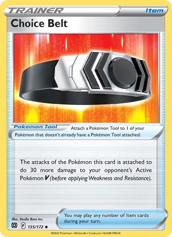 Choice Belt — Brilliant Stars #135 (Pokémon TCG card)
