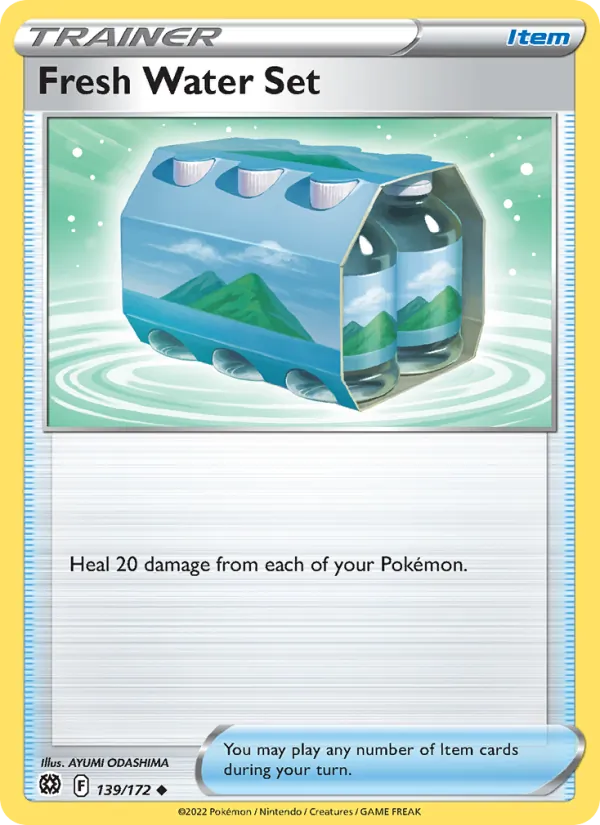 Fresh Water Set — Brilliant Stars #139 (Pokémon TCG card)