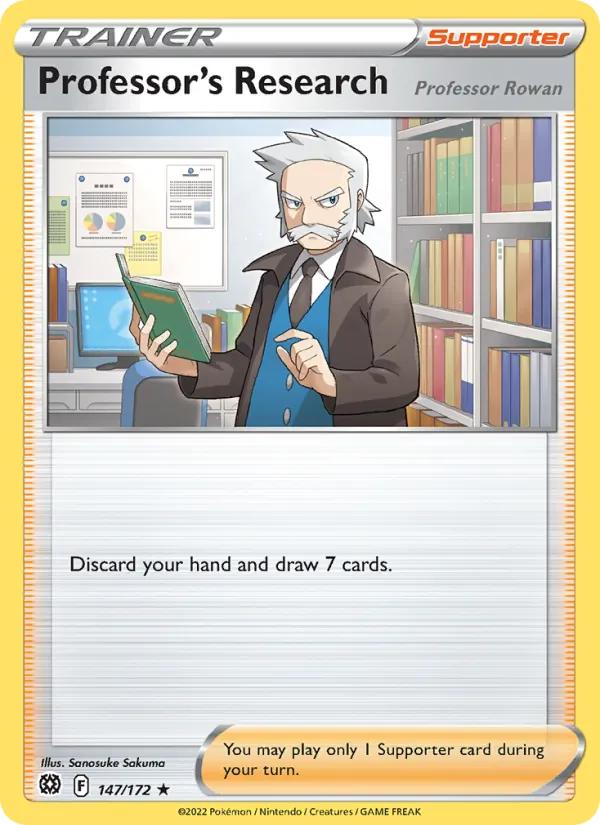 Professor's Research — Brilliant Stars #147 (Pokémon TCG card)