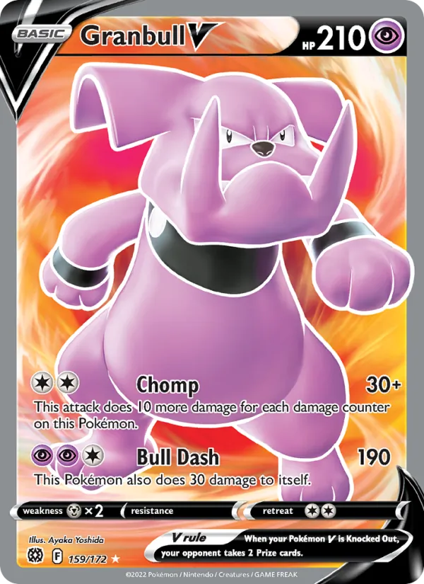 Granbull V — Brilliant Stars #159 (Pokémon TCG card)