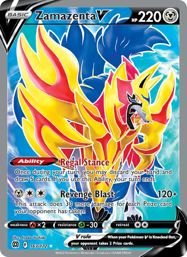 Zamazenta V — Brilliant Stars #163 (Pokémon TCG card)