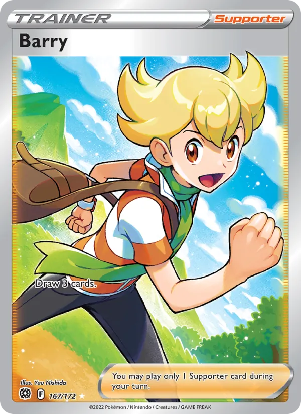 Barry — Brilliant Stars #167 (Pokémon TCG card)