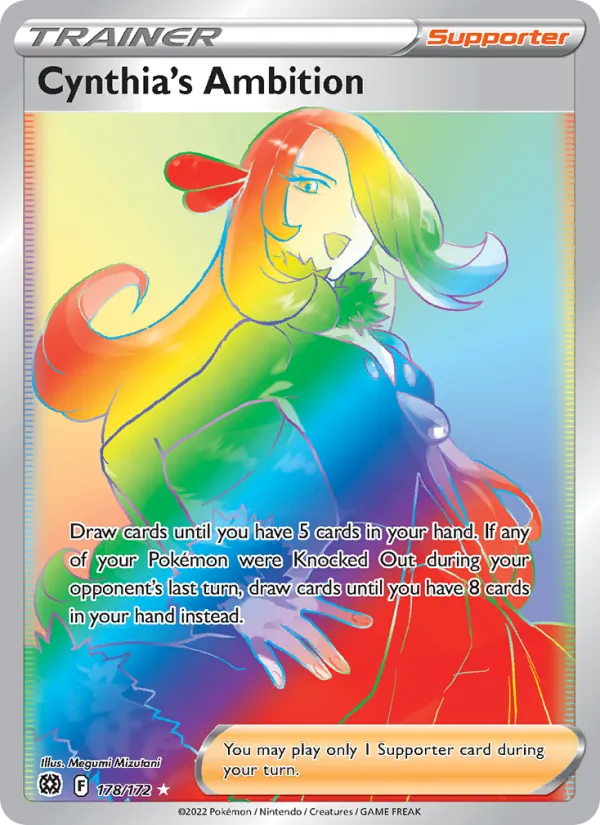 Cynthia's Ambition — Brilliant Stars #178 (Pokémon TCG card)