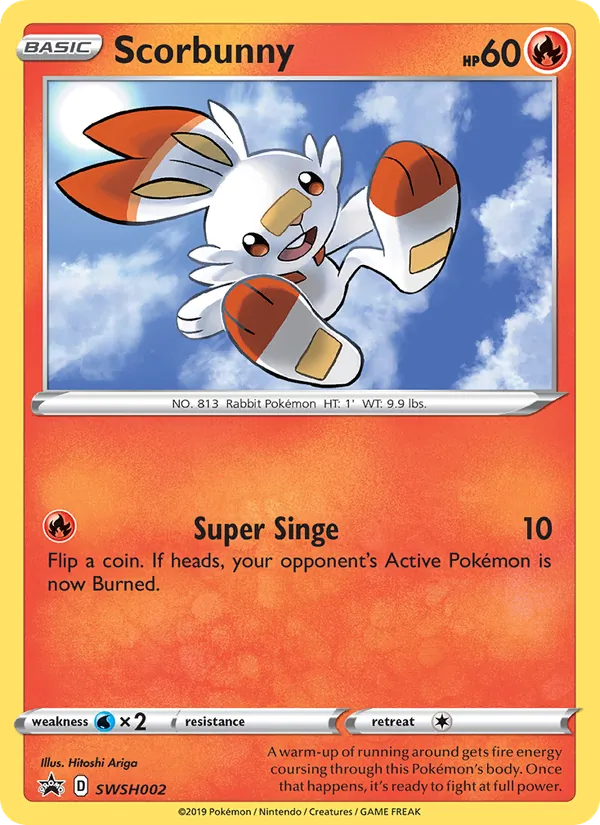 Scorbunny — SWSH Black Star Promos #SWSH002 (Pokémon TCG card)