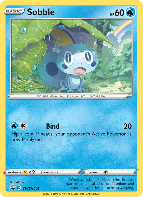 Sobble — SWSH Black Star Promos #SWSH003 (Pokémon TCG card)