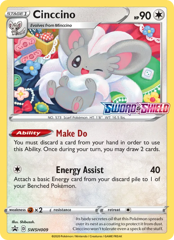 Cinccino — SWSH Black Star Promos #SWSH009 (Pokémon TCG card)