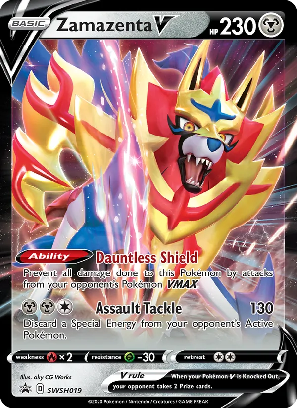 Zamazenta V — SWSH Black Star Promos #SWSH019 (Pokémon TCG card)
