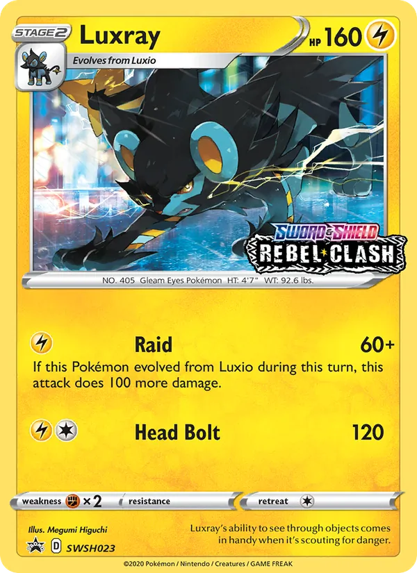 Luxray — SWSH Black Star Promos #SWSH023 (Pokémon TCG card)