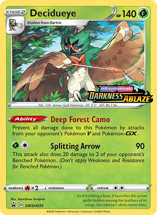 Decidueye — SWSH Black Star Promos #SWSH035 (Pokémon TCG card)