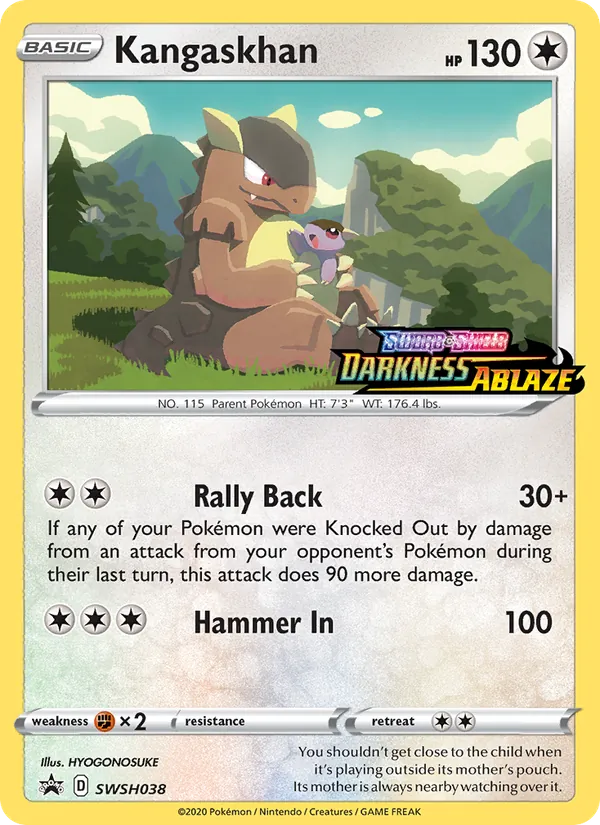 Kangaskhan — SWSH Black Star Promos #SWSH038 (Pokémon TCG card)