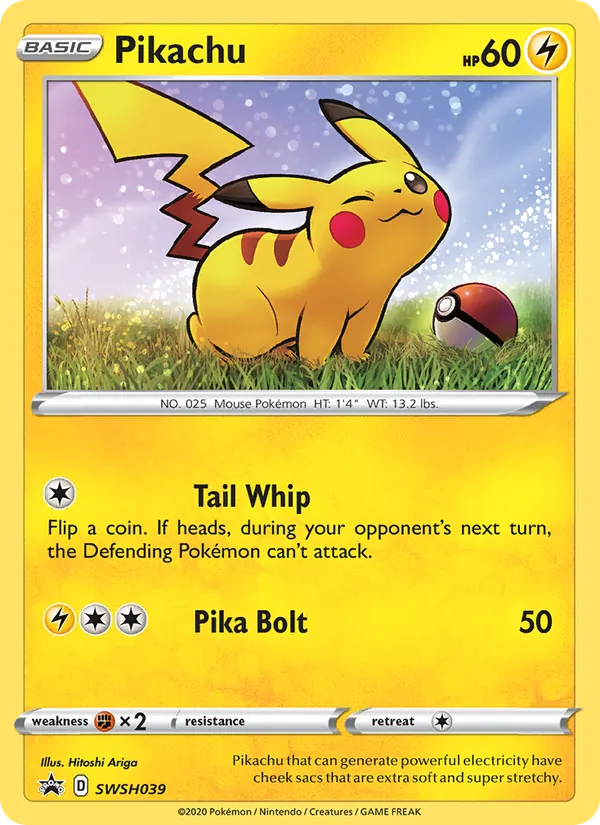 Pikachu — SWSH Black Star Promos #SWSH039 (Pokémon TCG card)