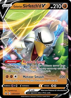 Galarian Sirfetch'd V (SWSH Black Star Promos #SWSH043)