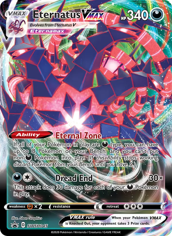 Eternatus VMAX — SWSH Black Star Promos #SWSH045 (Pokémon TCG card)