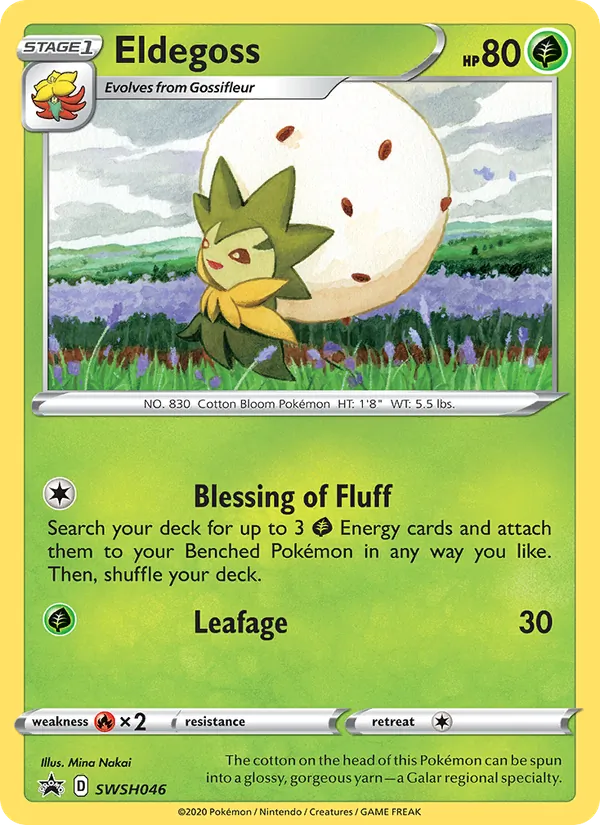 Eldegoss — SWSH Black Star Promos #SWSH046 (Pokémon TCG card)
