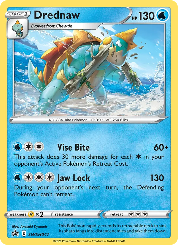 Drednaw — SWSH Black Star Promos #SWSH047 (Pokémon TCG card)