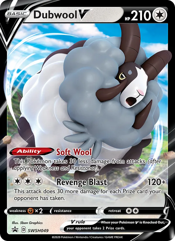 Dubwool V — SWSH Black Star Promos #SWSH049 (Pokémon TCG card)