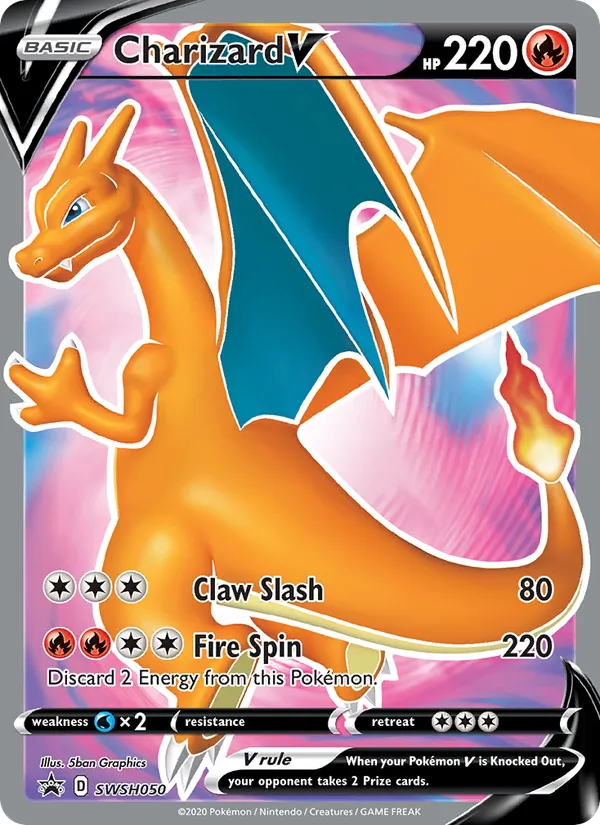 Charizard V — SWSH Black Star Promos #SWSH050 (Pokémon TCG card)