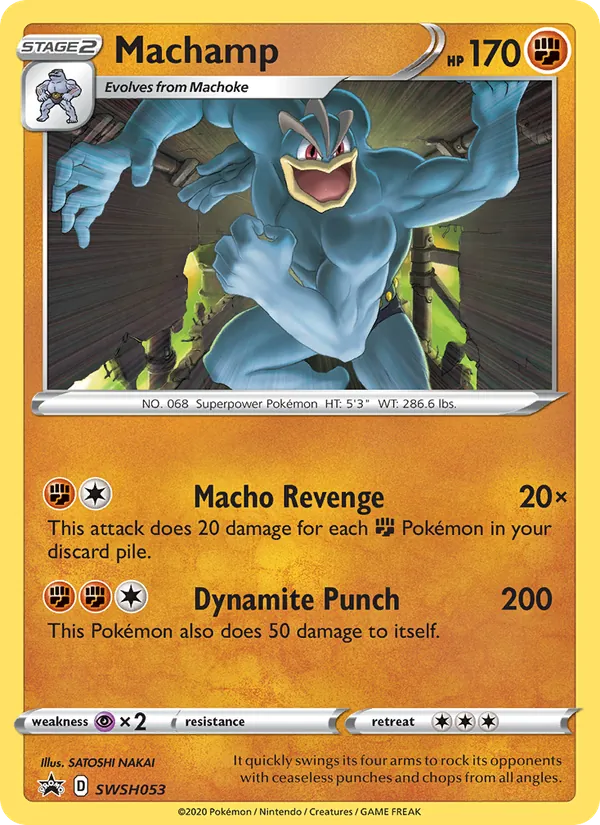 Machamp — SWSH Black Star Promos #SWSH053 (Pokémon TCG card)