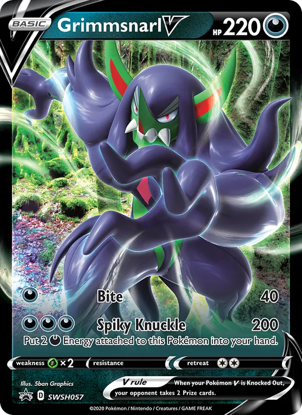 Grimmsnarl V — SWSH Black Star Promos #SWSH057 (Pokémon TCG card)