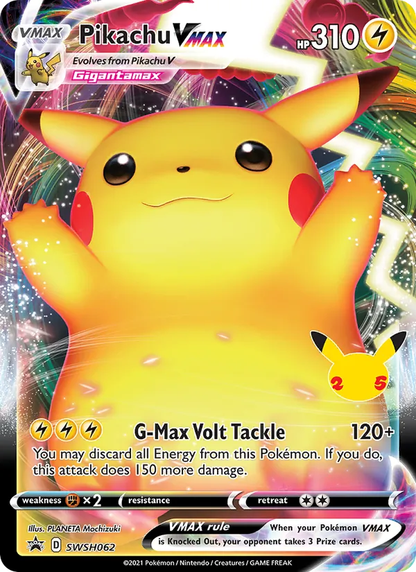 Pikachu VMAX — SWSH Black Star Promos #SWSH062 (Pokémon TCG card)