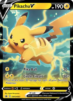 Pikachu V (SWSH Black Star Promos #SWSH063)