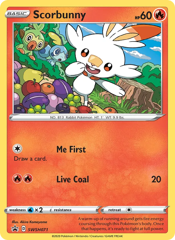 Scorbunny — SWSH Black Star Promos #SWSH071 (Pokémon TCG card)