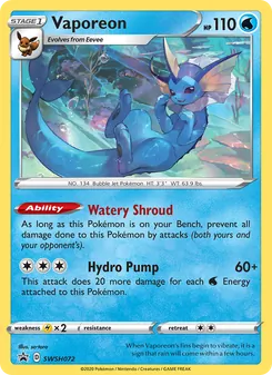 Vaporeon (SWSH Black Star Promos #SWSH072)