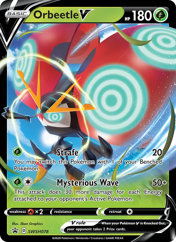 Orbeetle V — SWSH Black Star Promos #SWSH078 (Pokémon TCG card)