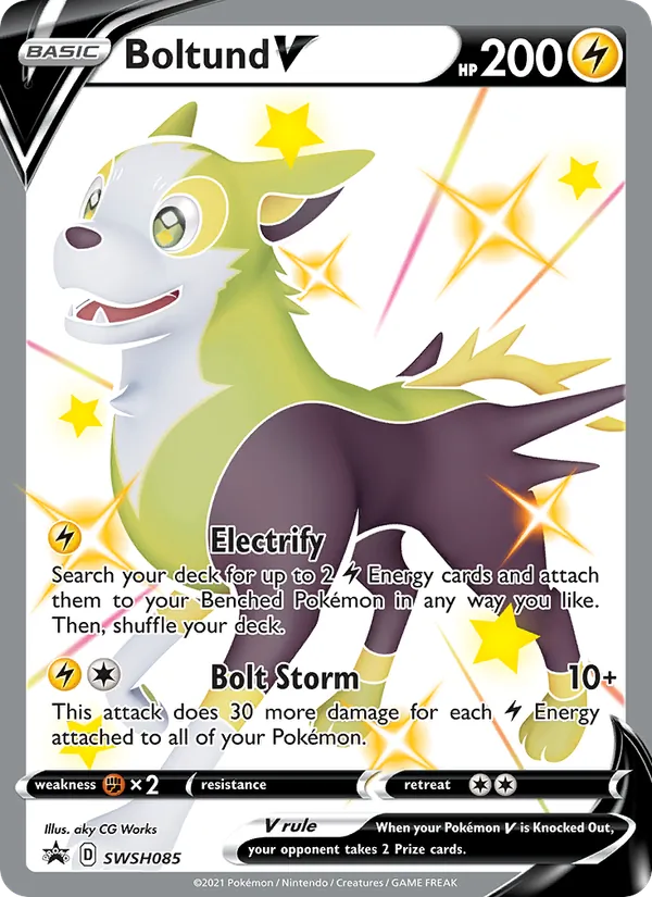 Boltund V — SWSH Black Star Promos #SWSH085 (Pokémon TCG card)