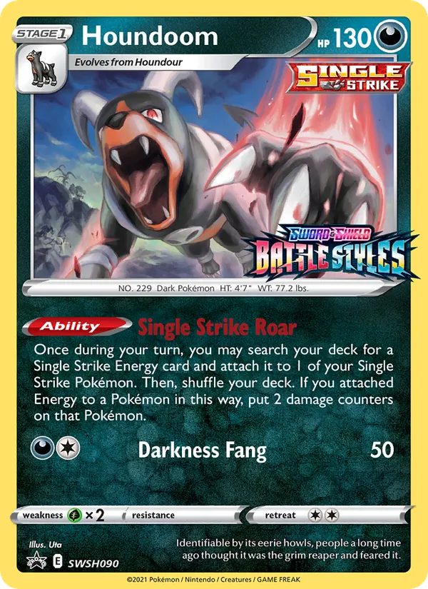 Houndoom — SWSH Black Star Promos #SWSH090 (Pokémon TCG card)