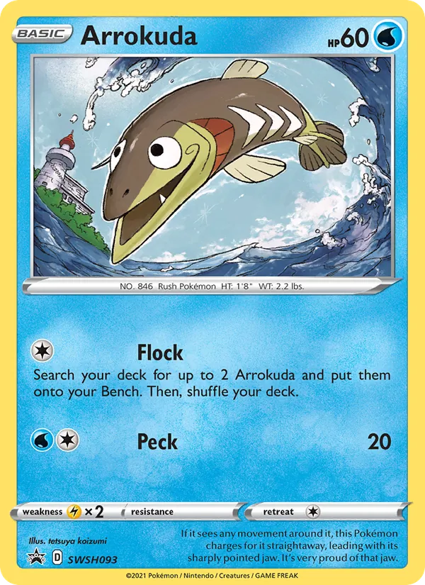 Arrokuda — SWSH Black Star Promos #SWSH093 (Pokémon TCG card)