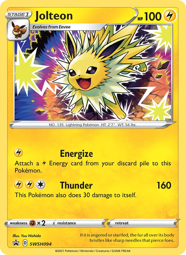 Jolteon — SWSH Black Star Promos #SWSH094 (Pokémon TCG card)