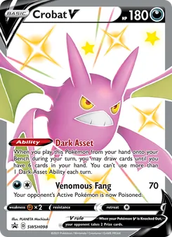Crobat V (SWSH Black Star Promos #SWSH098)