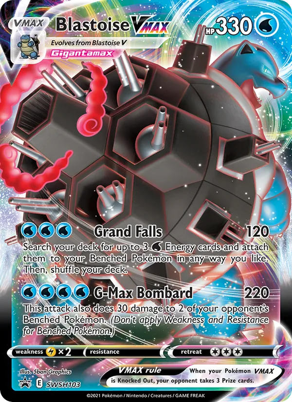 Blastoise VMAX — SWSH Black Star Promos #SWSH103 (Pokémon TCG card)