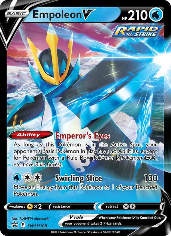 Empoleon V — SWSH Black Star Promos #SWSH108 (Pokémon TCG card)