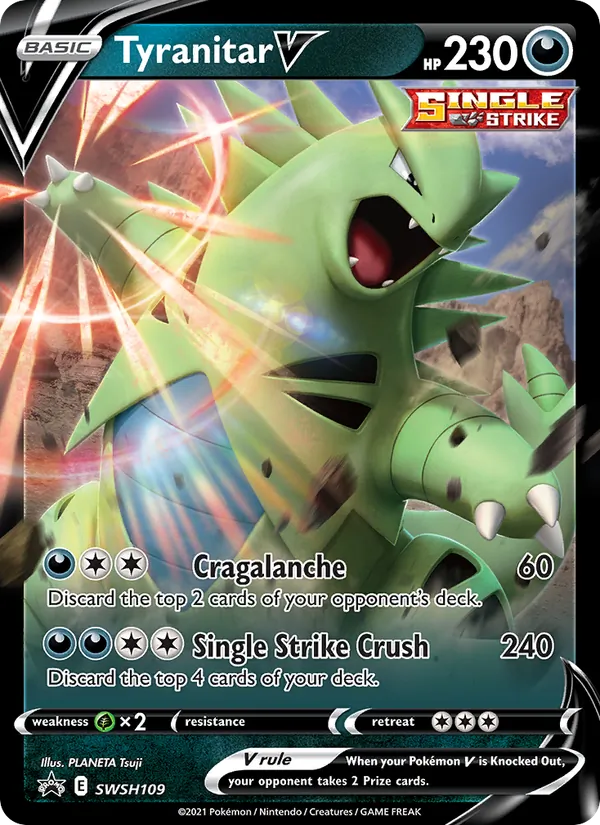 Tyranitar V — SWSH Black Star Promos #SWSH109 (Pokémon TCG card)
