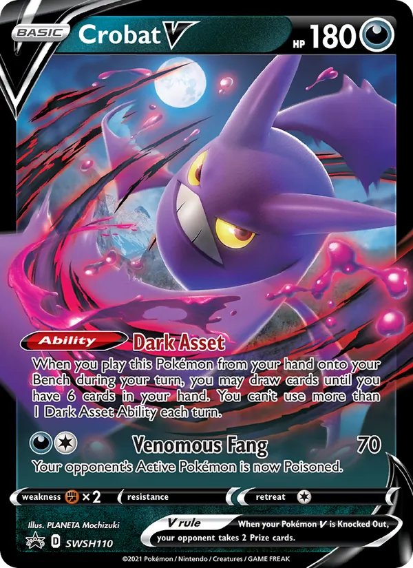 Crobat V — SWSH Black Star Promos #SWSH110 (Pokémon TCG card)