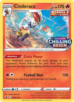 Cinderace (SWSH Black Star Promos #SWSH112)