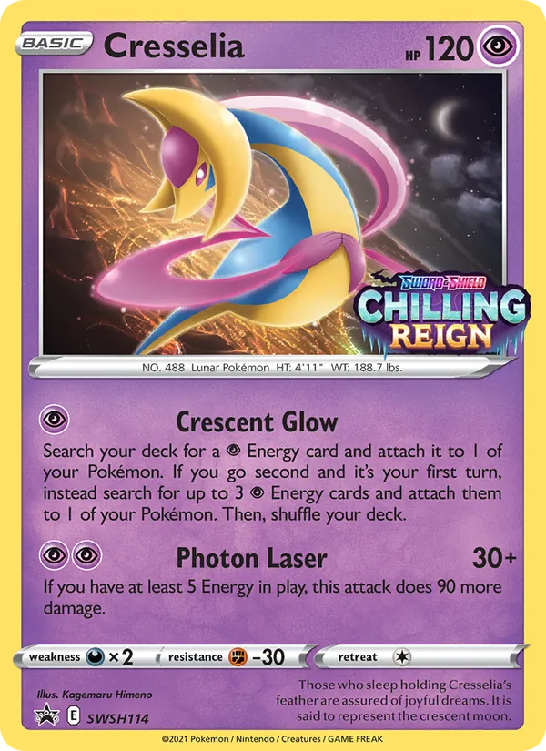 Cresselia — SWSH Black Star Promos #SWSH114 (Pokémon TCG card)