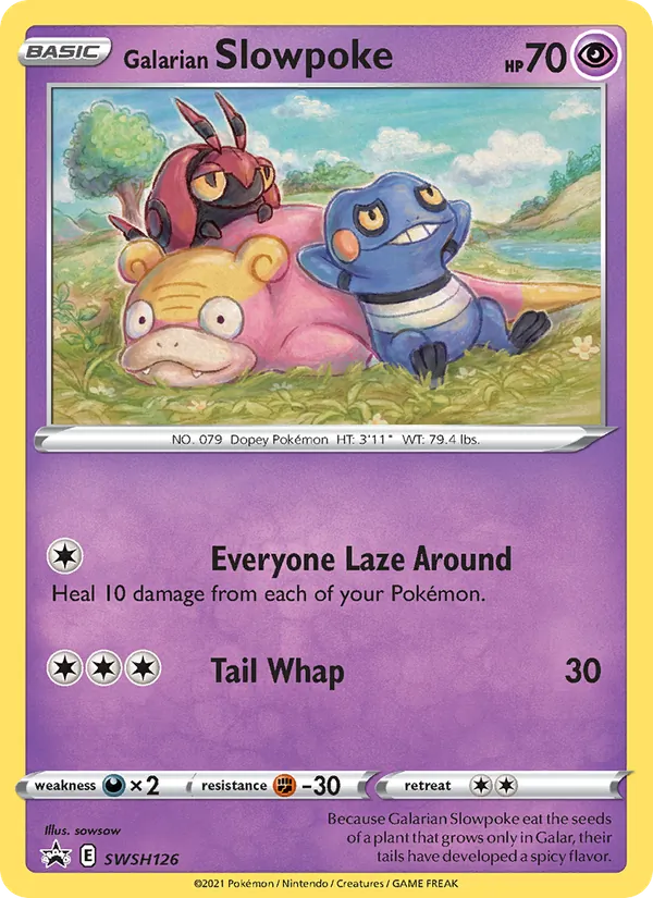 Galarian Slowpoke — SWSH Black Star Promos #SWSH126 (Pokémon TCG card)