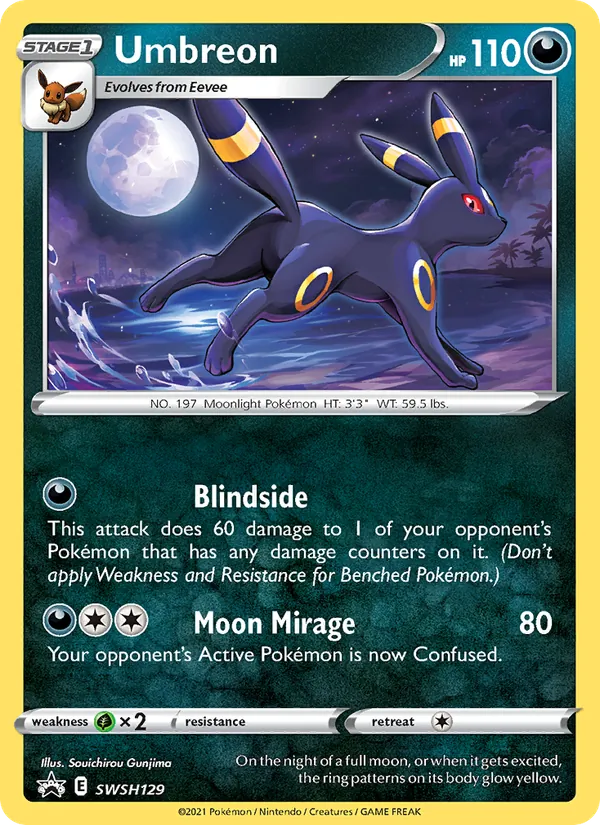 Umbreon — SWSH Black Star Promos #SWSH129 (Pokémon TCG card)