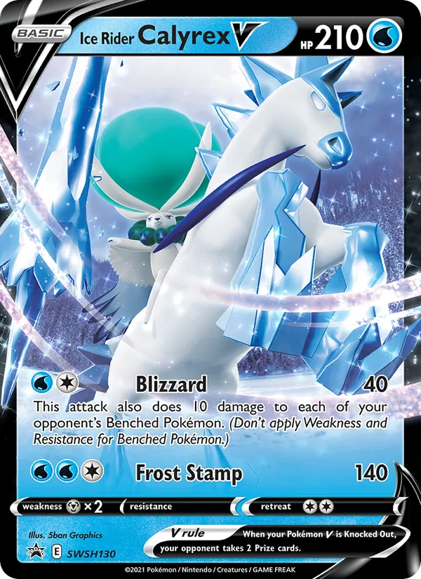 Ice Rider Calyrex V — SWSH Black Star Promos #SWSH130 (Pokémon TCG card)