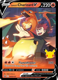 Lance's Charizard V (SWSH Black Star Promos #SWSH133)