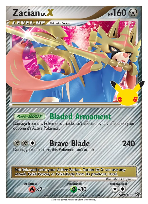 Zacian — SWSH Black Star Promos #SWSH135 (Pokémon TCG card)