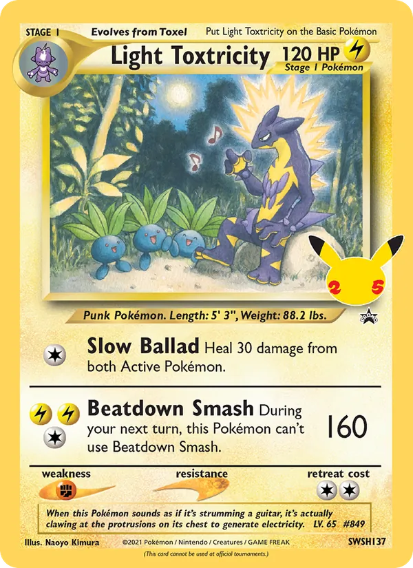 Light Toxtricity — SWSH Black Star Promos #SWSH137 (Pokémon TCG card)